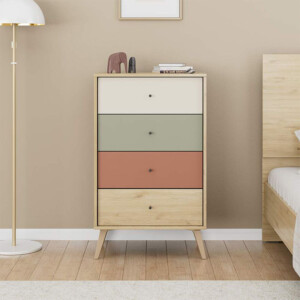 Συρταριέρα Terra Megapap χρώμα florida oak 60x44x100εκ. - Image 3