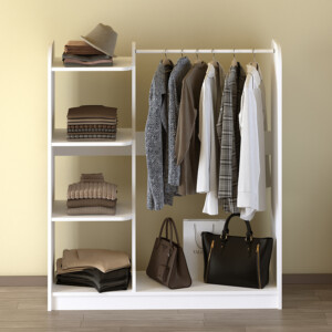 Έπιπλο εισόδου Rozesme Megapap χρώμα λευκό 120x40x135εκ. - Image 2