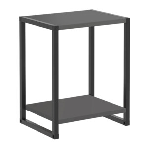 Κομοδίνο Gina Megapap χρώμα ανθρακί - μαύρο 39x30x48εκ. - Image 3