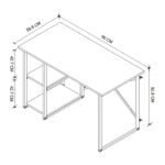 Γραφείο εργασίας Verno Megapap χρώμα pine oak 90x59,8x92,8εκ. - Image 4