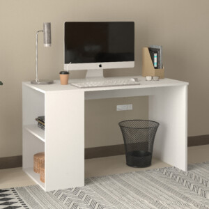 Γραφείο εργασίας Smyrna Megapap χρώμα λευκό 120x60x74,4εκ. - Image 3