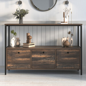 Μπουφές Mars Megapap χρώμα rustic καρυδί 122x36x80,1εκ. - Image 3