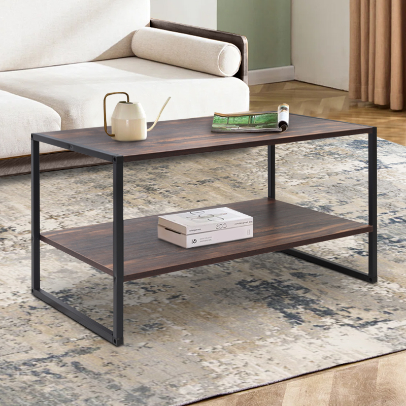 Τραπεζάκι σαλονιού Giza Megapap χρώμα rustic καρυδί 90 Τραπεζάκι σαλονιού Giza Megapap χρώμα rustic καρυδί 90