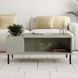 Τραπεζάκι σαλονιού Vena Megapap χρώμα ash green 100x60x42εκ. - Image 2