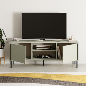 Έπιπλο τηλεόρασης Frem Megapap χρώμα ash green 150x40x55εκ. - Image 2