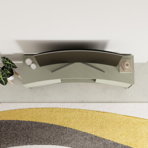 Έπιπλο τηλεόρασης Frem Megapap χρώμα ash green 150x40x55εκ. - Image 4