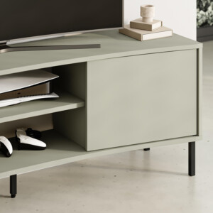 Έπιπλο τηλεόρασης Frem Megapap χρώμα ash green 150x40x55εκ. - Image 5