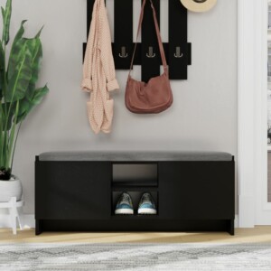 Παπουτσοθήκη Zulla Megapap χρώμα μαύρο 110x37x43εκ. - Image 3