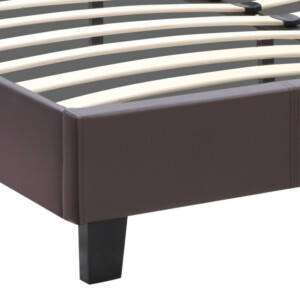 Κρεβάτι Sissy Megapap από τεχνόδερμα χρώμα καφέ 160x200εκ. - Image 6