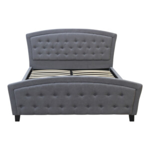 Κρεβάτι Alexia Megapap υφασμάτινο χρώμα γκρι 160x200εκ. - Image 4