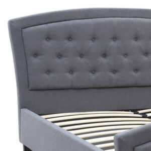 Κρεβάτι Alexia Megapap υφασμάτινο χρώμα γκρι 160x200εκ. - Image 5