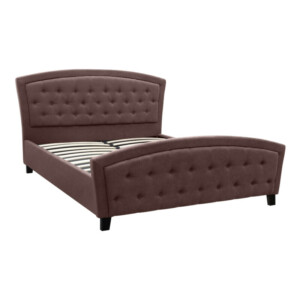 Κρεβάτι Alexia Megapap υφασμάτινο χρώμα καφέ 160x200εκ. - Image 3