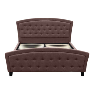 Κρεβάτι Alexia Megapap υφασμάτινο χρώμα καφέ 160x200εκ. - Image 4