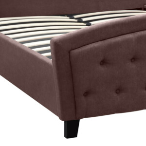 Κρεβάτι Alexia Megapap υφασμάτινο χρώμα καφέ 160x200εκ. - Image 6