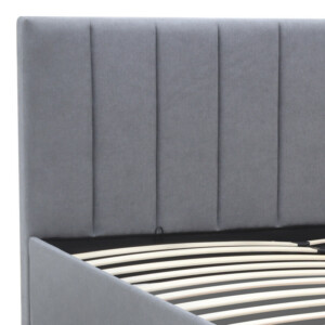 Κρεβάτι Renata Megapap υφασμάτινο με αποθηκευτικό χώρο χρώμα γκρι 160x200εκ. - Image 6