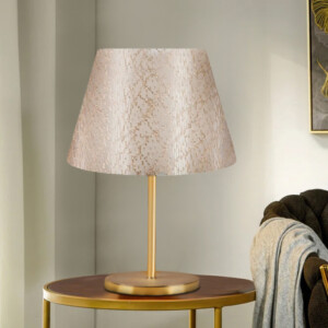 Φωτιστικό επιτραπέζιο Rosenthal Megapap ύφασμα Pvc χρώμα χρυσό 22x17x37εκ. - Image 2