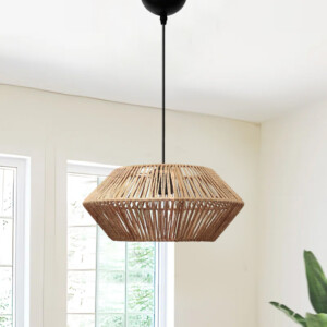 Φωτιστικό οροφής Castel Megapap E27 από σχοινί μονόφωτο χρώμα φυσικό Ø32x70εκ. - Image 2