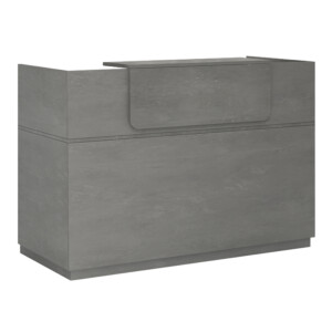 Γραφείο υποδοχής - reception Lemmon Megapap χρώμα γκρι σκυροδέματος 120x70x110εκ. - Image 3