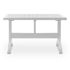 Τραπέζι πολυπροπυλενίου Callan Megapap χρώμα λευκό 140x80x73εκ. - Image 3