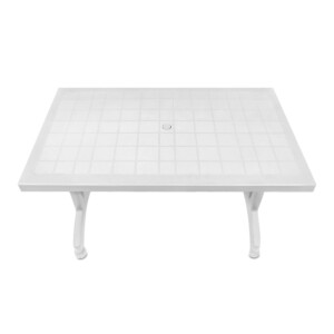 Τραπέζι πολυπροπυλενίου Callan Megapap χρώμα λευκό 140x80x73εκ. - Image 4