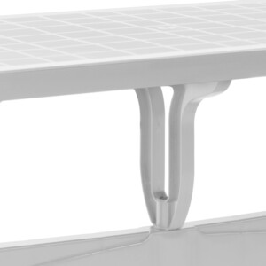 Τραπέζι πολυπροπυλενίου Callan Megapap χρώμα λευκό 140x80x73εκ. - Image 5