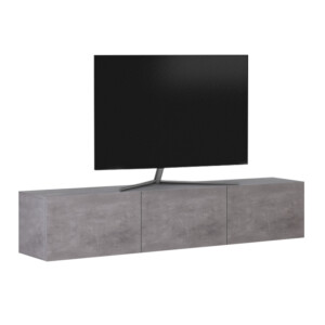 Έπιπλο τηλεόρασης επιτοίχιο Palm Megapap χρώμα γκρι ρετρό 150x32x30εκ. - Image 4