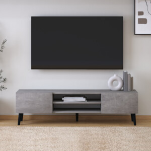 Έπιπλο τηλεόρασης Plane Megapap χρώμα γκρι ρετρό 150x32x46εκ. - Image 3