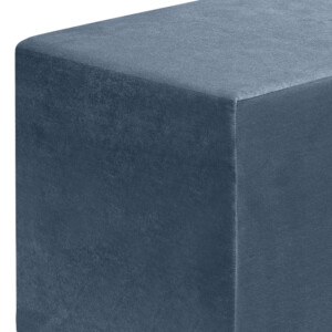 Σκαμπώ April Megapap βελούδινο χρώμα ανθρακί 40x40x40εκ. - Image 3