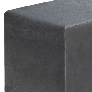 Σκαμπώ April Megapap βελούδινο χρώμα γκρι 40x40x40εκ. - Image 3