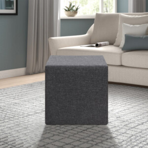 Σκαμπώ Linda Megapap υφασμάτινο χρώμα ανθρακί 40x40x40εκ. - Image 2