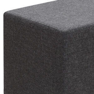 Σκαμπώ Linda Megapap υφασμάτινο χρώμα ανθρακί 40x40x40εκ. - Image 3