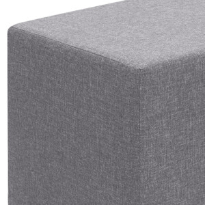 Σκαμπώ Linda Megapap υφασμάτινο χρώμα γκρι 40x40x40εκ. - Image 3