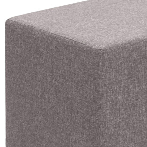 Σκαμπώ Linda Megapap υφασμάτινο χρώμα καφέ 40x40x40εκ. - Image 3