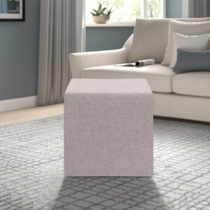 Σκαμπώ Linda Megapap υφασμάτινο χρώμα μπεζ 40x40x40εκ. - Image 2