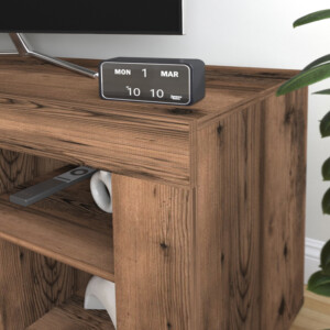 Έπιπλο τηλεόρασης Midili Megapap χρώμα καπνιστή καρυδιά 135x42x60,7εκ. - Image 4