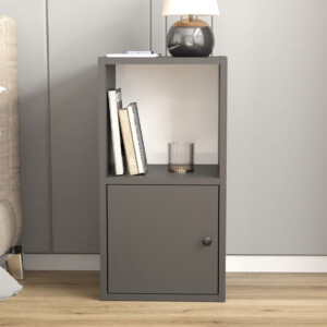 Κομοδίνο Vito Megapap χρώμα ανθρακί 34x30x66,4εκ. - Image 3