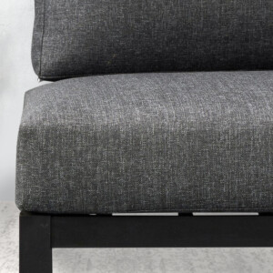 Σαλόνι κήπου Echo Megapap σετ 3 τμχ μέταλλο - ξύλο χρώμα μαύρο - γκρι - Image 2