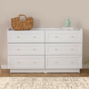 Συρταριέρα Henry Megapap χρώμα λευκό 140x40x75εκ. - Image 3