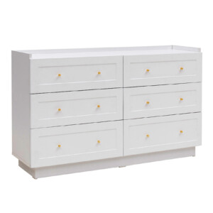 Συρταριέρα Henry Megapap χρώμα λευκό 140x40x75εκ. - Image 4