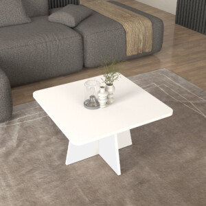 Τραπεζάκι σαλονιού Sugar Megapap χρώμα λευκό 60x60x36,8εκ. - Image 3