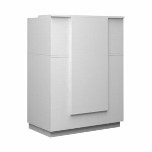 Γραφείο υποδοχής - reception Gemini Megapap χρώμα λευκό 90x50x110εκ. - Image 5