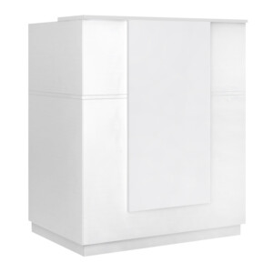 Γραφείο υποδοχής - reception Gemini Megapap χρώμα λευκό 100x70x110εκ. - Image 6