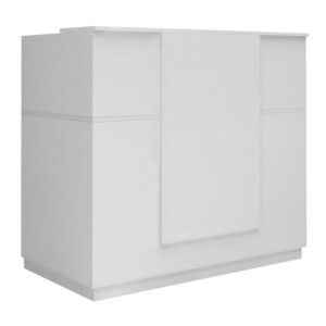 Γραφείο υποδοχής - reception Gemini Megapap χρώμα λευκό 150x70x110εκ. - Image 7