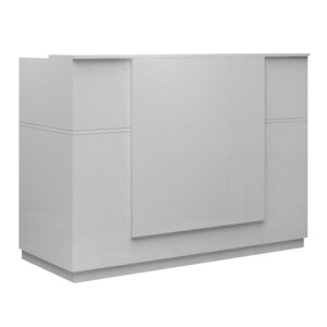 Γραφείο υποδοχής - reception Gemini Megapap χρώμα λευκό 180x70x110εκ. - Image 6