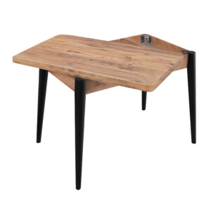 Τραπέζι Dolunay Megapap επεκτεινόμενο χρώμα atlantic pine - μαύρο 100x60(120x100)x79,5εκ. - Image 4