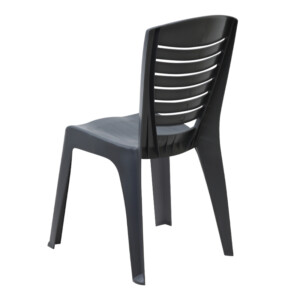 Καρέκλα πολυπροπυλενίου Tabia Megapap χρώμα ανθρακί 47x49x86εκ. - Image 3