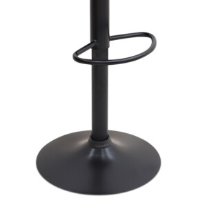 Σκαμπό μπαρ Carmelo Megapap με ρυθμιζόμενο ύψος PU μαύρο - βάση μαύρο ματ 45x42x90/113εκ. - Image 8