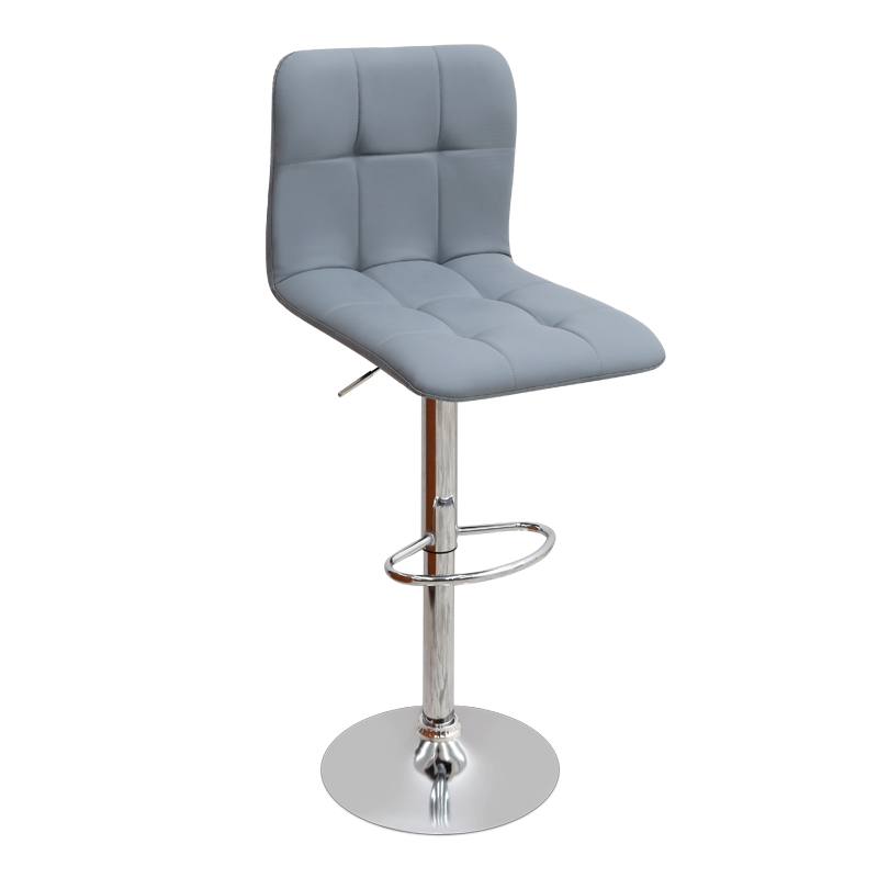 Σκαμπό μπαρ Carmelo Megapap με ρυθμιζόμενο ύψος PU γκρι - βάση χρωμίου 45x42x90/113εκ. Σκαμπό μπαρ Carmelo Megapap με ρυθμιζόμενο ύψος PU γκρι - βάση χρωμίου 45x42x90/113εκ.