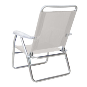 Καρεκλάκι παραλίας Alu Megapap αλουμινίου χρώμα λευκό 54x52x80εκ. - Image 3