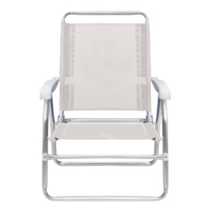 Καρεκλάκι παραλίας Alu Megapap αλουμινίου χρώμα λευκό 54x52x80εκ. - Image 4